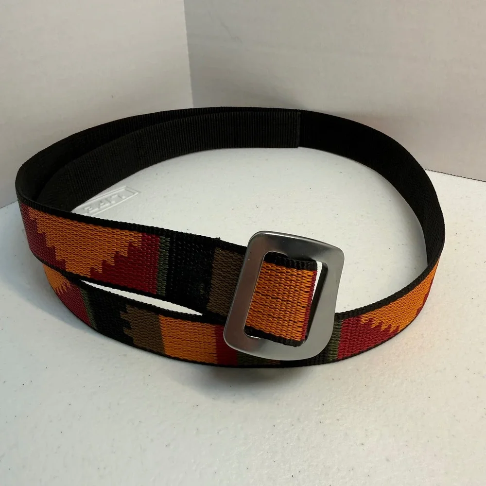 Bison Designs Aztec Print Belt Medium Southwestern Western Gorpcore